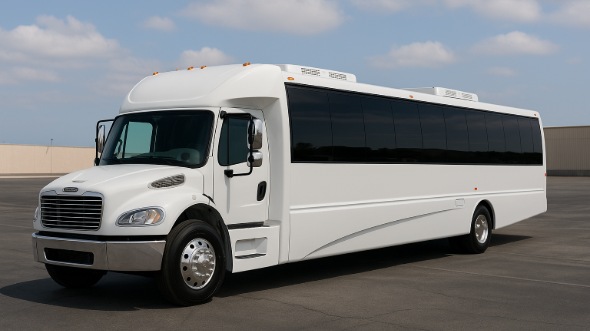 Exterior of Charter Bus Company O'Fallon's 30 Passenger Party Bus in O'Fallon
