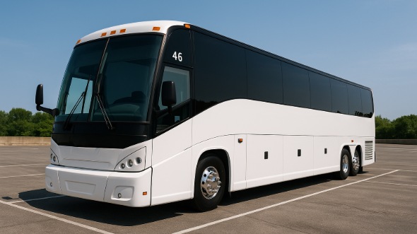 Exterior of Charter Bus Company Blue Springs's 40 Passenger Party Bus in Blue Springs