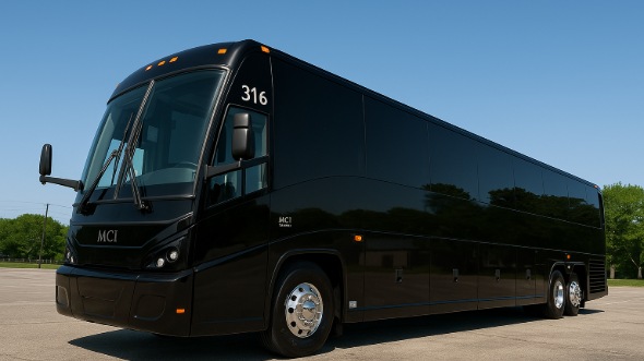 Exterior of Charter Bus Company Independence's 40 Passenger Party Bus in Independence