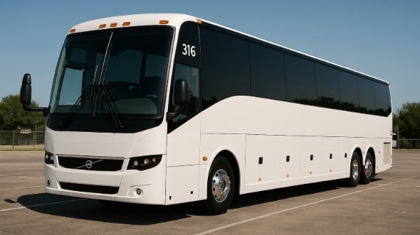 Exterior of Charter Bus Company Independence's 50 Passenger Party Bus in Independence